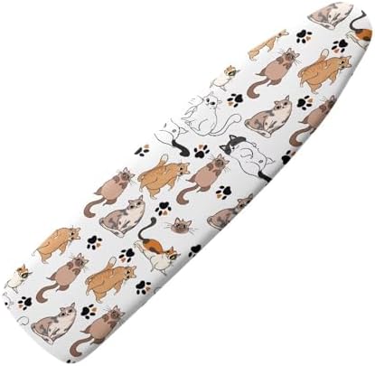 Cute Cats Print Ironing Board Cover Soft Ironing Board Cover, Non Stick Scorch by PJHEQOXE
