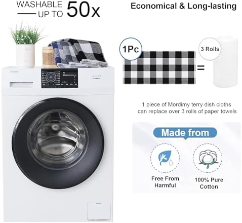 Mordimy Cotton Waffle Weave Kitchen Towels, 6 Pack - Image 5