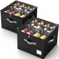 Criusia Shoe Organizer for Closet, Foldable Shoe Storage Organizer by Criusia