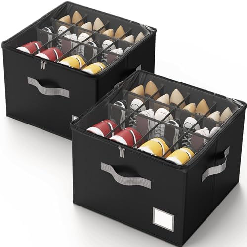 Criusia Shoe Organizer for Closet, Foldable Shoe Storage Organizer by Criusia