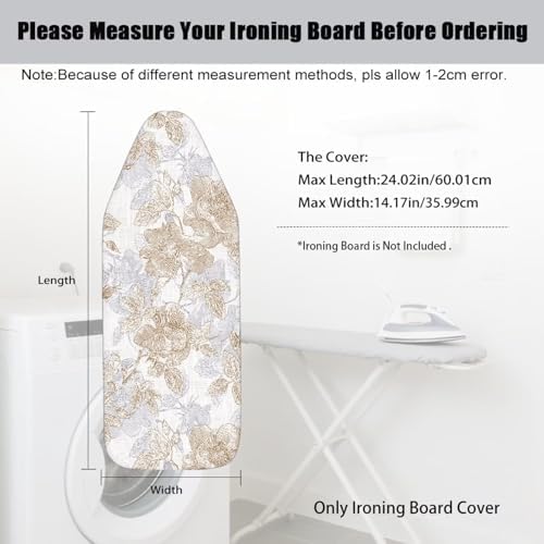Retro Flroal Ironing Board Covers Easy to Install Ironing Board Cover - Image 7