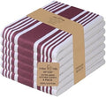 Urban Villa Kitchen Towels Cotton Dish Towels 20”x30” Wine Wht by CottonTrends