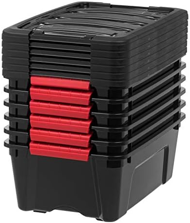 IRIS USA 6-Pack 13 Quart Storage Bins - Image 6