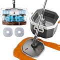Spin Mop and Bucket Set with Wringer, Floor Mop System by OSTBA