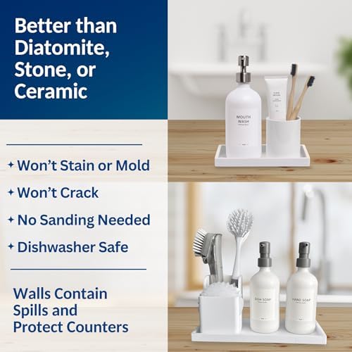 Spacewiser Countertop & Vanity Silicone Tray – 2 PC Set - Image 5