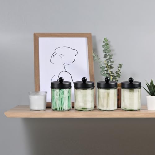 3 Pack Apothecary Jar Canisters Bathroom Vanity Organizer - Image 5