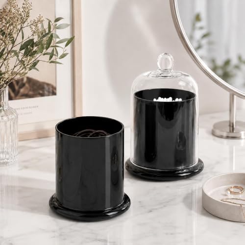 rejomiik Qtip Holder Glass Apothecary Jars - Image 4