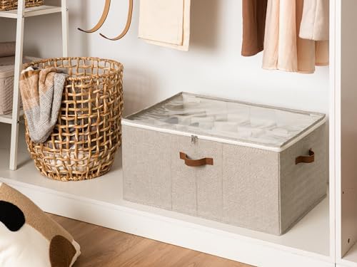 StorageWorks 24-Pair Large Shoe Storage Box, Adjustable Dividers - Image 2