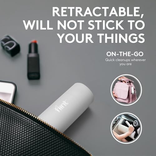 Flint Classic White Retractable Mini Lint Roller - Image 2