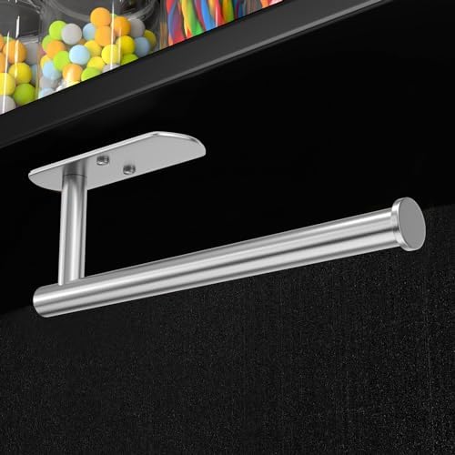 VAEHOLD Adhesive Paper Towel Holder Under Cabinet Mount, Wall Mounted Paper - Image 4