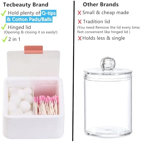 Tecbeauty 2pcs Qtips Holder - Image 6