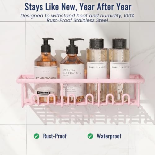 8 Pack Adhesive Rustproof Shower Caddy - Image 2