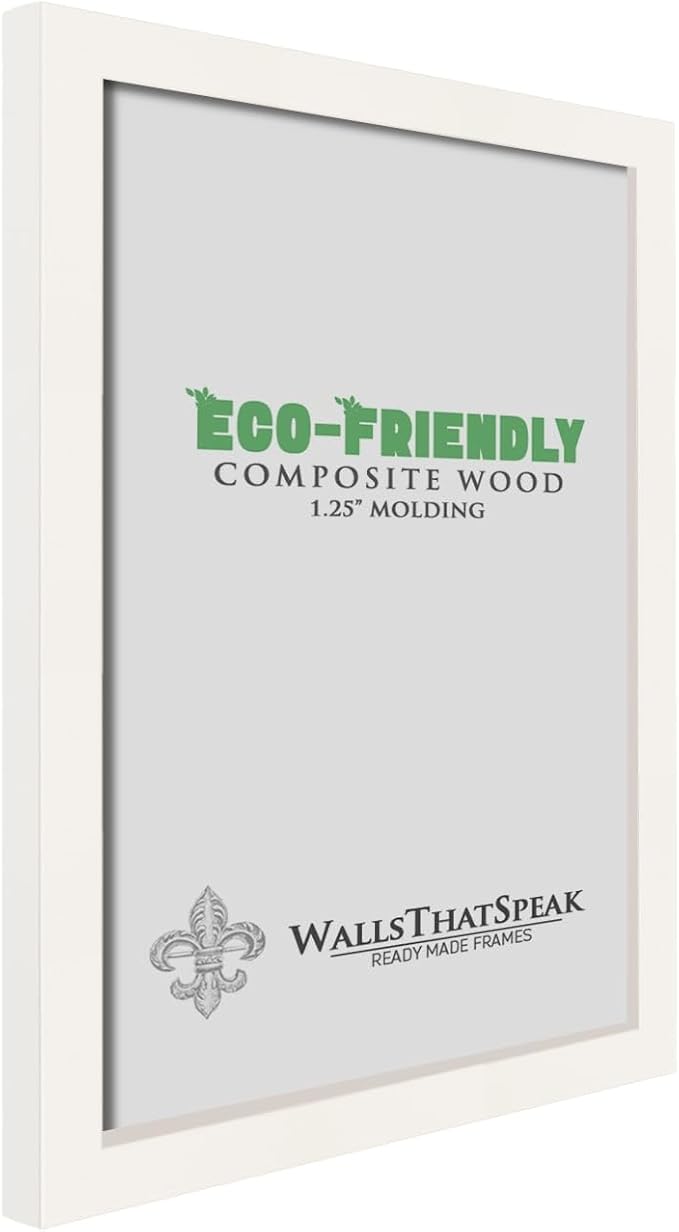 wallsthatspeak 12x24 white Picture Frame for Puzzles Posters Photos or Artwork