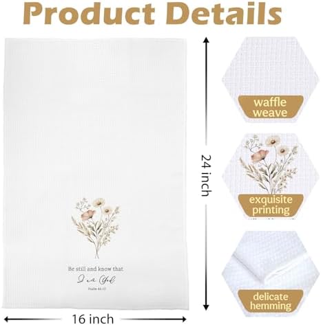 Floral Christian Kitchen Towels Set - Image 5