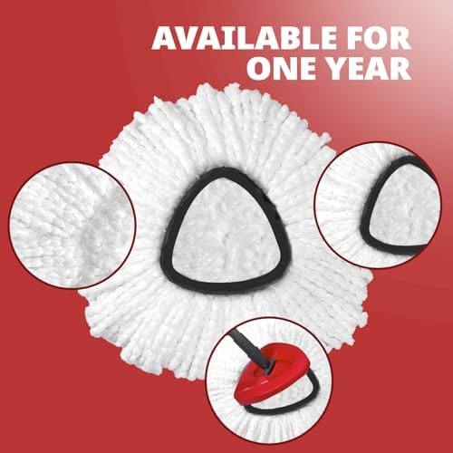 Mop Replace Head, 6 Pack Spin Mop Replacement Head Easywring 1-Tank System - Image 5