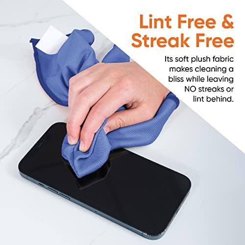 Superio Microfiber Window Cleaning Cloth, Mirror & Glass Miracle Cloth Lint & - Image 4