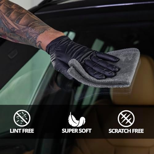 CERAKOTE® Microfiber Towels for Cars, 300 GSM Lint-Free Cloths, 12 Pack - Image 7