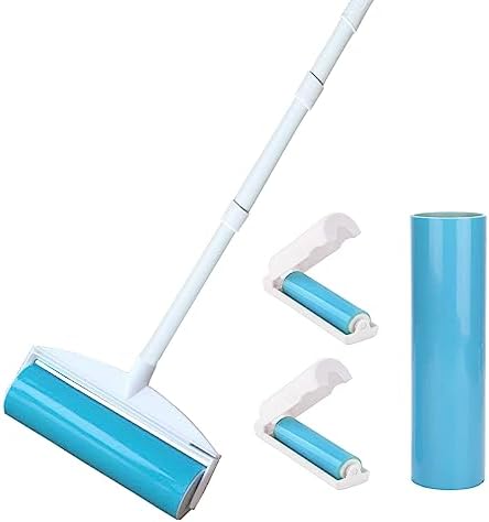 NUOBUT 8" Large Reusable Lint Roller, 1 Large, 1 Refill & 2 Mini Rollers by NUOBUT