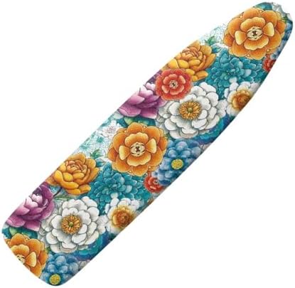 Boho Mandala Steam Ironing Board Cover 3 Fasteners Elastic Edge, Washable by Daulesho
