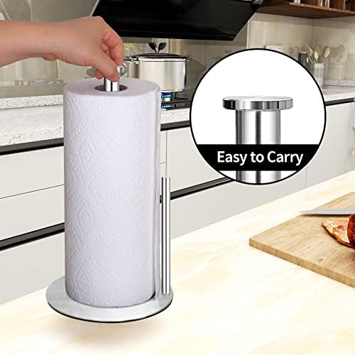 Paper Towel Holder Countertop, Stainless Steel Kitchen Paper Towel Holder Stand - Image 4