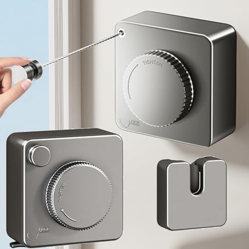 15ft Retractable Clothesline Indoor & Outdoor by DESLON