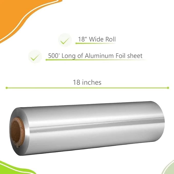 18" x 500' Food Service Heavy Duty Aluminum Foil Roll - Image 5