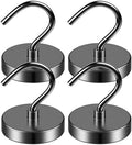 Grtard 4 Pack Magnetic Hooks Heavy Duty, 110lbs Strong Magnet Hook by Grtard