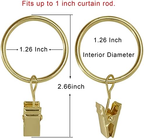LLPJS 100 Pack Curtain Rings - Image 2