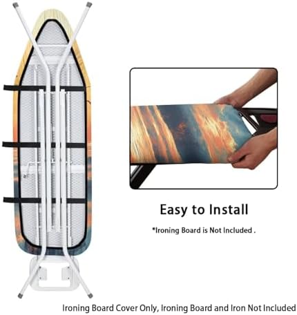 Sunset Seagull Ironing Board Cover, Soft Ironing Board Pad Covers - Image 4