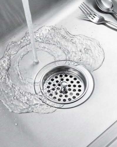 3 PCS Commercial Garbage Disposal Cover, Kitchen Sink Drain Basket Strainer - Image 2