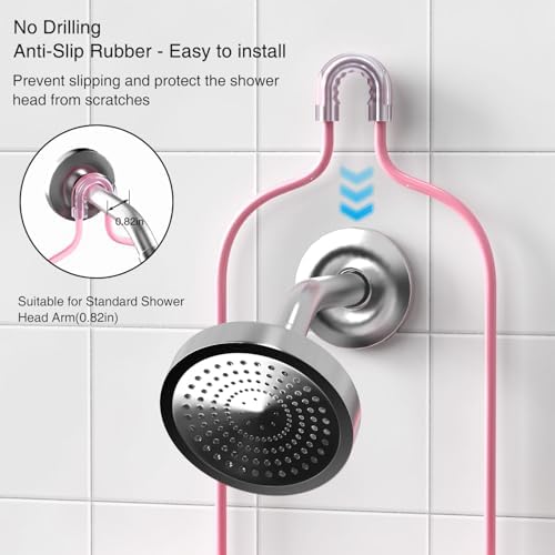 DAOYA Pink 3-Tier Over Head Shower Caddy - Image 4