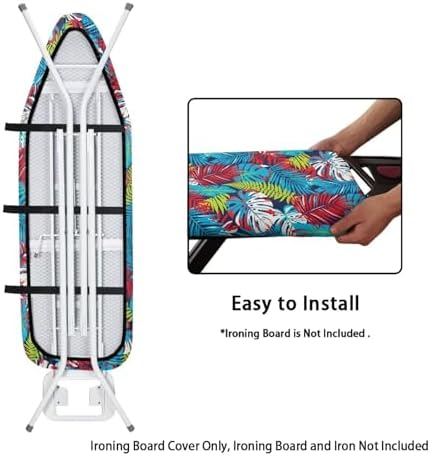 Tropical Leaf Ironing Board Cover 15x54 Inch Hawaii Palm Leaf Monstera Ironing - Image 5