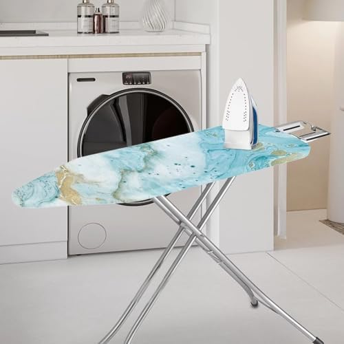 GLENLCWE Teal Marble Ironing Board Cover All Standard Thick Ironing Boards - Image 2