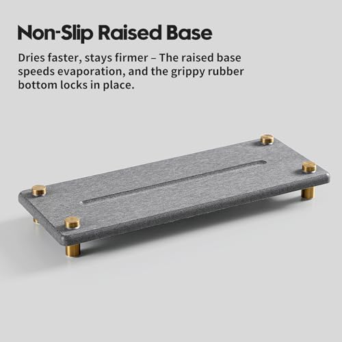Kitchen Sink Caddy Water Absorbing Stone Drying Tray, Diatomite Bathroom Sink - Image 6