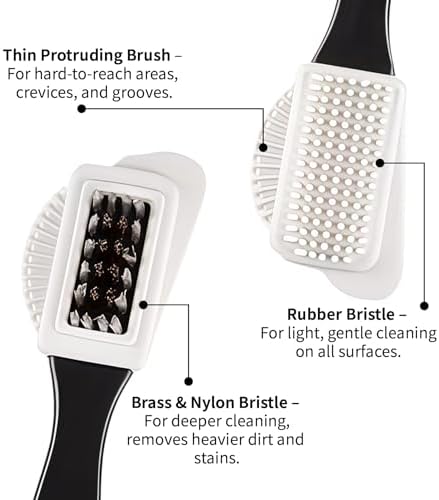 Suede Shoe Brush Eraser Set:3 Pcs Soft Suede Nubuck Shoes Brush Cleaner Kit - Image 3