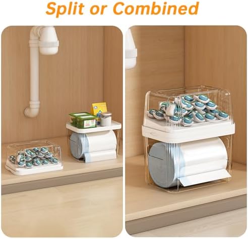 2-in-1 Trash Bag Holder Laundry & Dishwasher Pods Container, Garbage Bag - Image 5