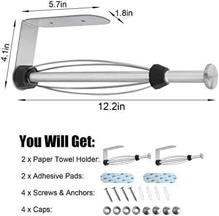 2 Pack Paper Towel Holder, Easy Tear - Image 3