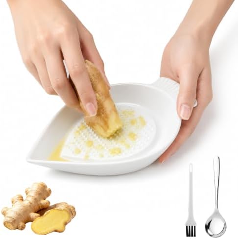 Ceramic Grater Plate, Ginger & Garlic Grater by Unknown