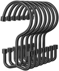 OEH Shower Curtain Hooks, Durable Black Shower Curtain Hooks Rust Proof by OEH