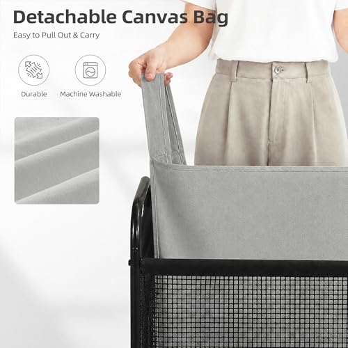 STORAGE MANIAC Rolling Laundry Hamper - Image 4