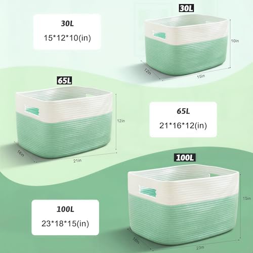 Artfeel Blanket Basket, Rectangle Woven Baskets - Image 5