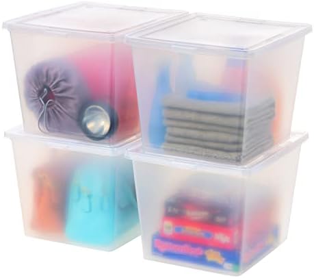 IRIS USA 4-Pack 36 Qt Storage Bins by IRISUSA