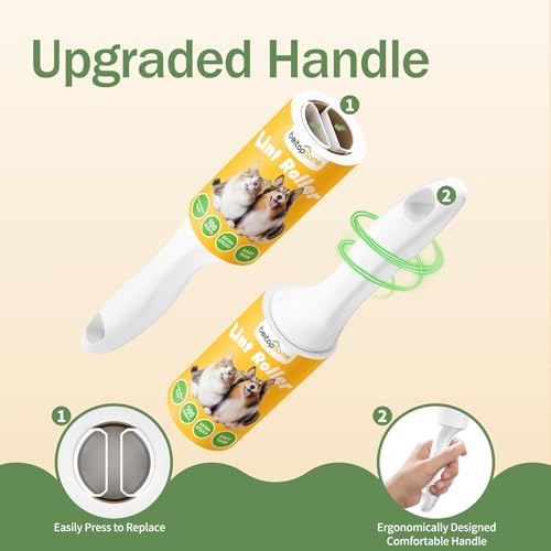 Lint Roller 3 Pack for Pet Hair, 300 Sheets, 3 Handles - Image 3