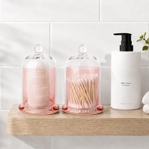 rejomiik Qtip Holder Glass Apothecary Jars - Image 3