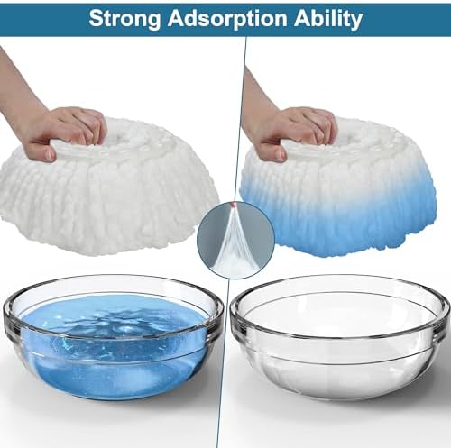 6 Pack Microfiber Mop Head Refills - Image 4