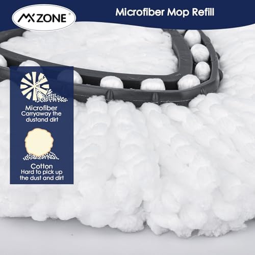 Spin Mop Replacement Heads for O-Cedar EasyWring 1-Tank, Microfiber 5-Pack - Image 6