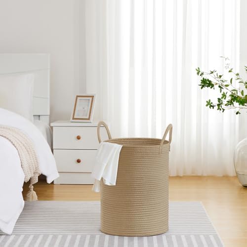 VIPOSCO 58L Tall Woven Laundry Basket Hamper - Image 4