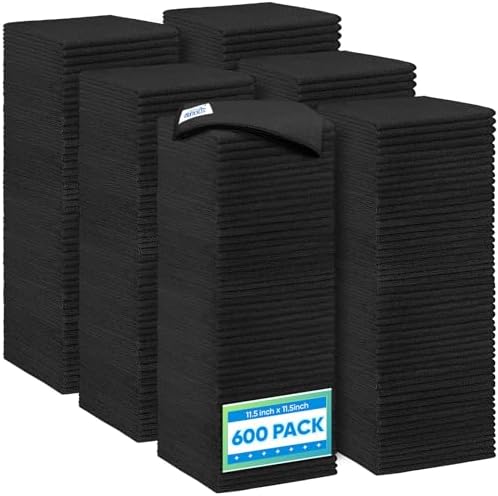 HOMEXCEL 600 Packs Microfiber Cleaning Cloth, 11.5 x 11.5 inch Microfiber Towels by HOMEXCEL