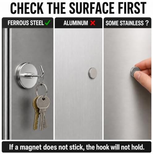 PRIMADA Extra Strong Magnetic Hooks – Heavy Duty Neodymium Magnet Hooks - Image 3