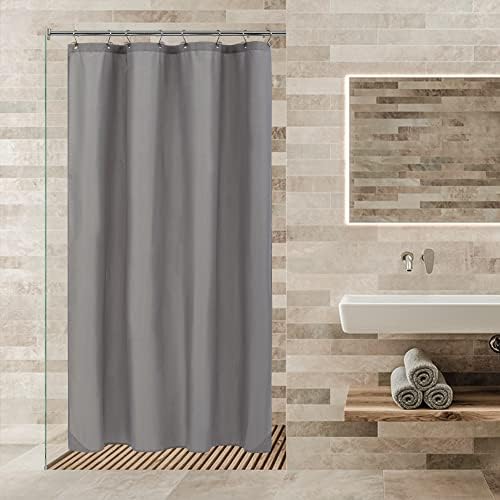 ALYVIA SPRING 48x72 Stall Waterproof Fabric Shower Curtain or Liner Grey - Image 6